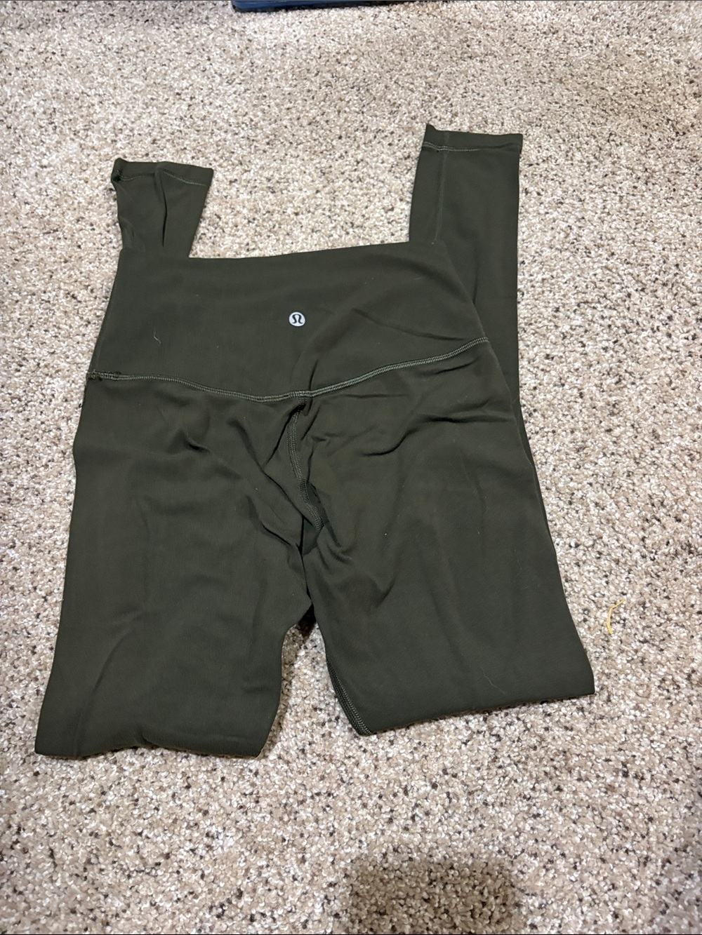lululemon athletica Olive Green Leggings 7/8